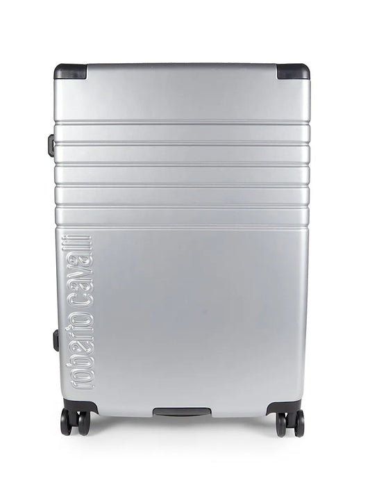 Roberto Cavalli 28 Inch Metallic Hardside Spinner Suitcase