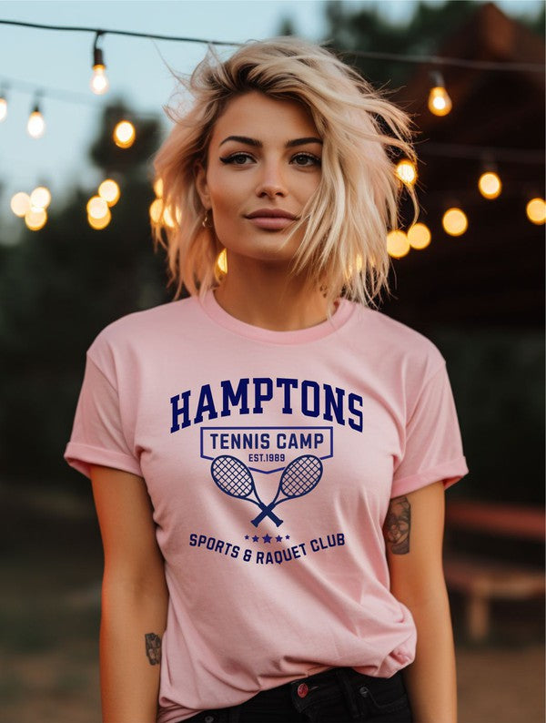 Hamptons Tennis Club Est 1989 Graphic Tee